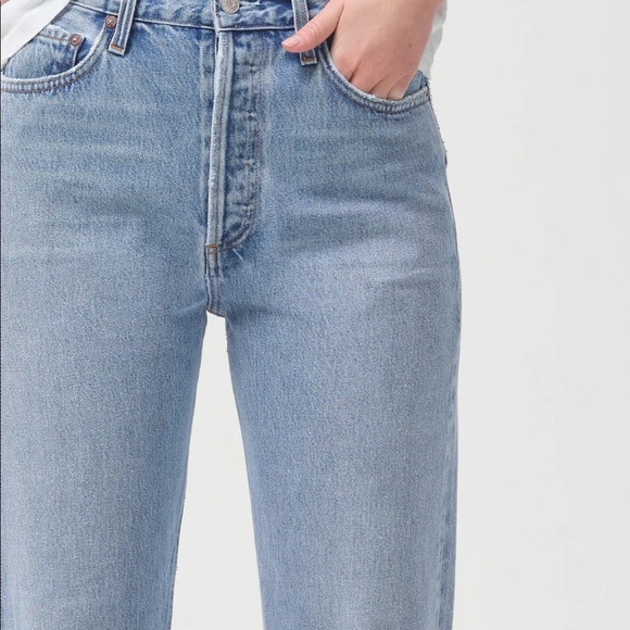 AGOLDE 90’s Pinch Waist - High Rise Straight - Color: Soundwave - Picture 4 of 7